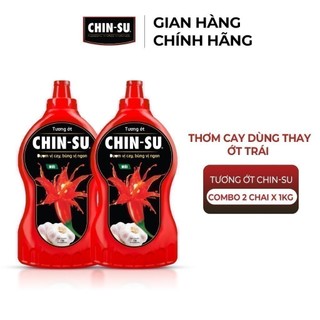 Combo 2 Tương Ớt CHIN-SU 1KG (Bao bì có thể thay đổi theo đợt nhập hàng)