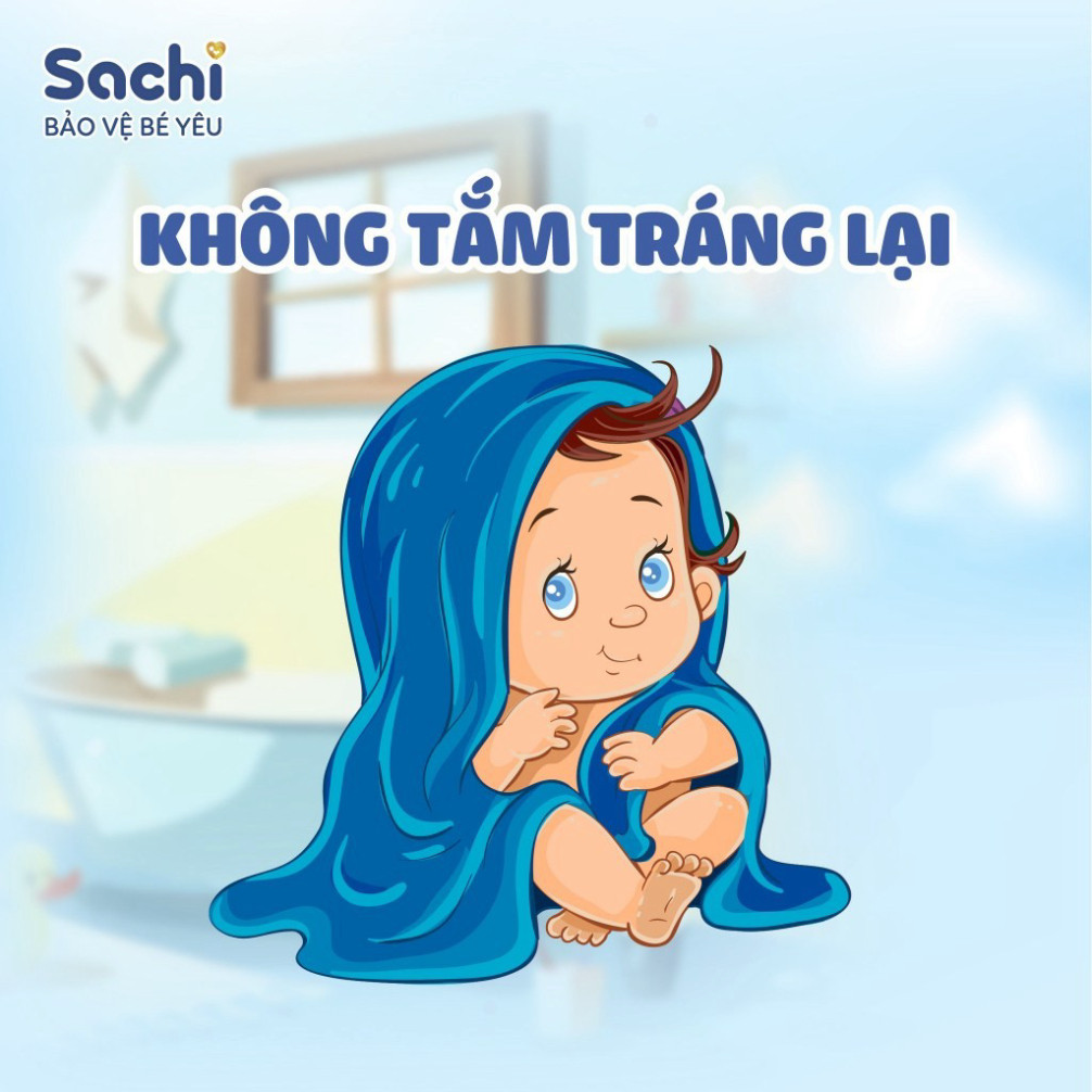 Nước Tắm Thảo Dược An Toàn Cho Bé Sachi Chai 500ml Làm Sạch Nhẹ Nhàng Dịu Mát Da, Hạn Chế Mảng Bám Da Đầu
