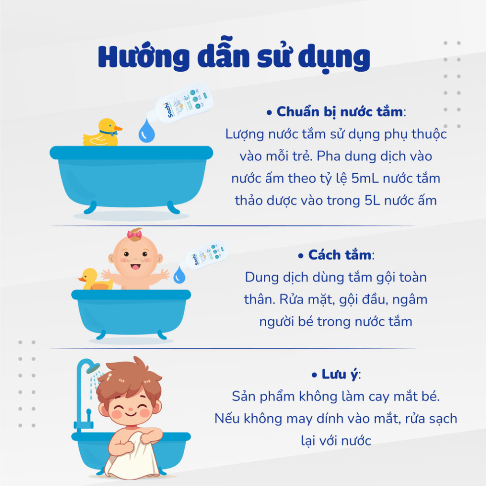 Nước Tắm Thảo Dược An Toàn Cho Bé Sachi Chai 500ml Làm Sạch Nhẹ Nhàng Dịu Mát Da, Hạn Chế Mảng Bám Da Đầu