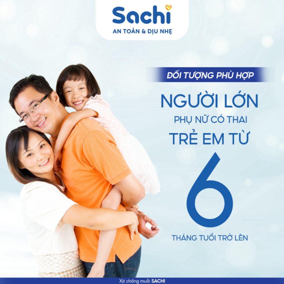 Xịt Chống Muỗi SACHI Thảo Dược An Toàn Lành Tính Chai 100ml Bảo Vệ Da Khỏi Muỗi An Toàn Cho Bé