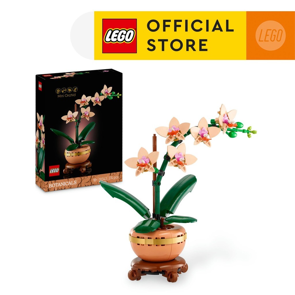 LEGO BOTANICALS 10343 Đồ Chơi Lắp Ráp Hoa Lan Nhỏ (274 Chi Tiết)
