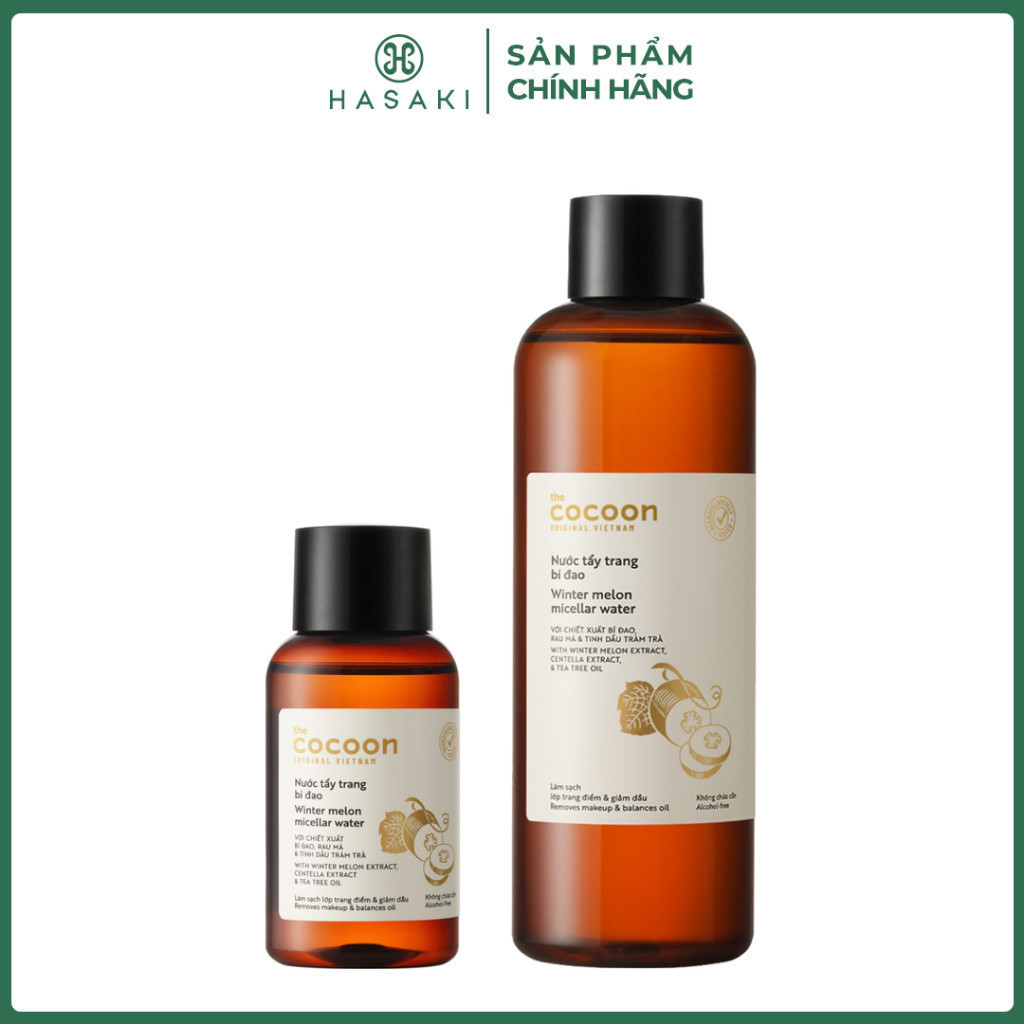 Nước Tẩy Trang Cocoon Bí Đao Làm Sạch & Giảm Dầu 140ml
