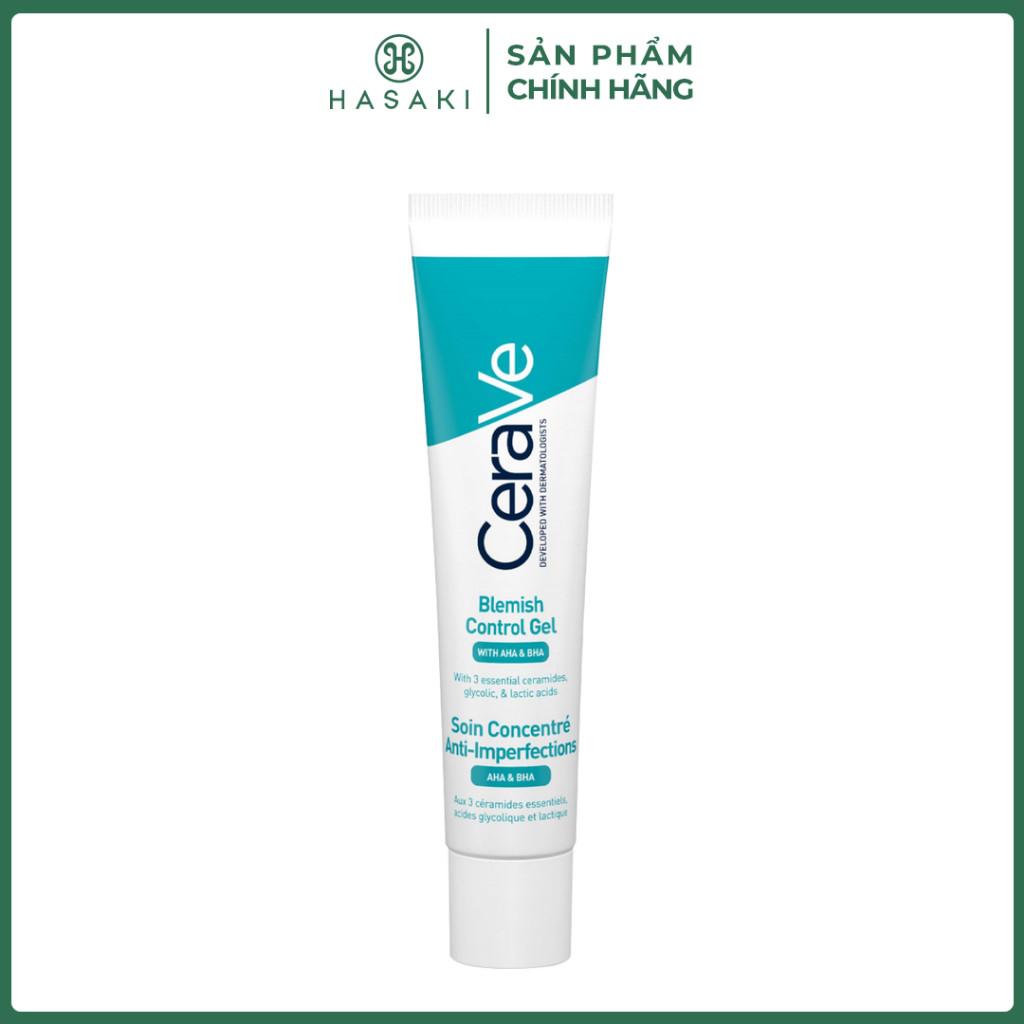 Gel Giảm Mụn Cerave Mờ Thâm, Thu Nhỏ Lỗ Chân Lông 40ml Blemish Control Gel Hasaki Chính Hãng