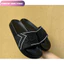 Dép Nam Nữ Quai Ngang Black đen đế sóng chất liệu PU chống trơn trượt