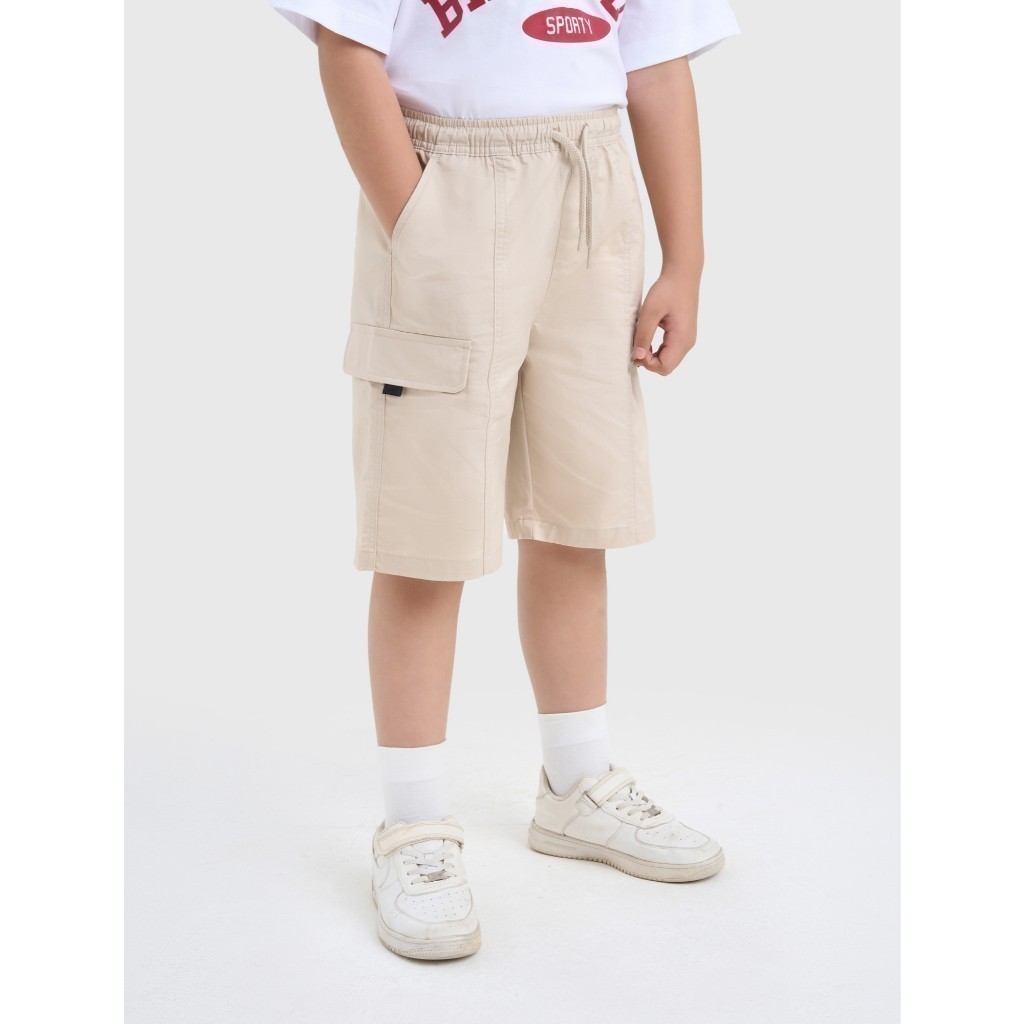 Quần short khaki bé trai CANIFA ống rộng có túi hộp 2BS25S011