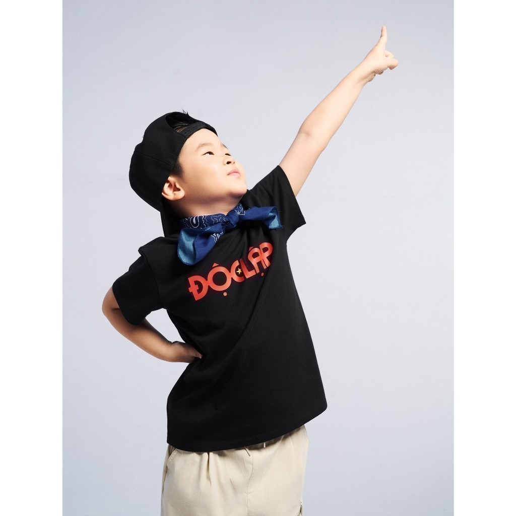 Áo thun Việt Nam áo phông unisex trẻ em cờ đỏ sao vàng CANIFA S mừng quốc khách 2/9 GG 3TS25S013