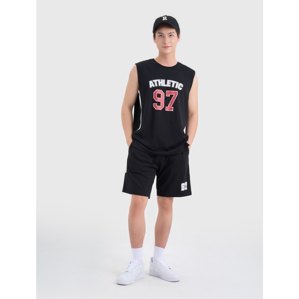 Quần short nam dáng thể thao CANIFA interlock cotton mềm mại thoải mái vận động 8BS25S021
