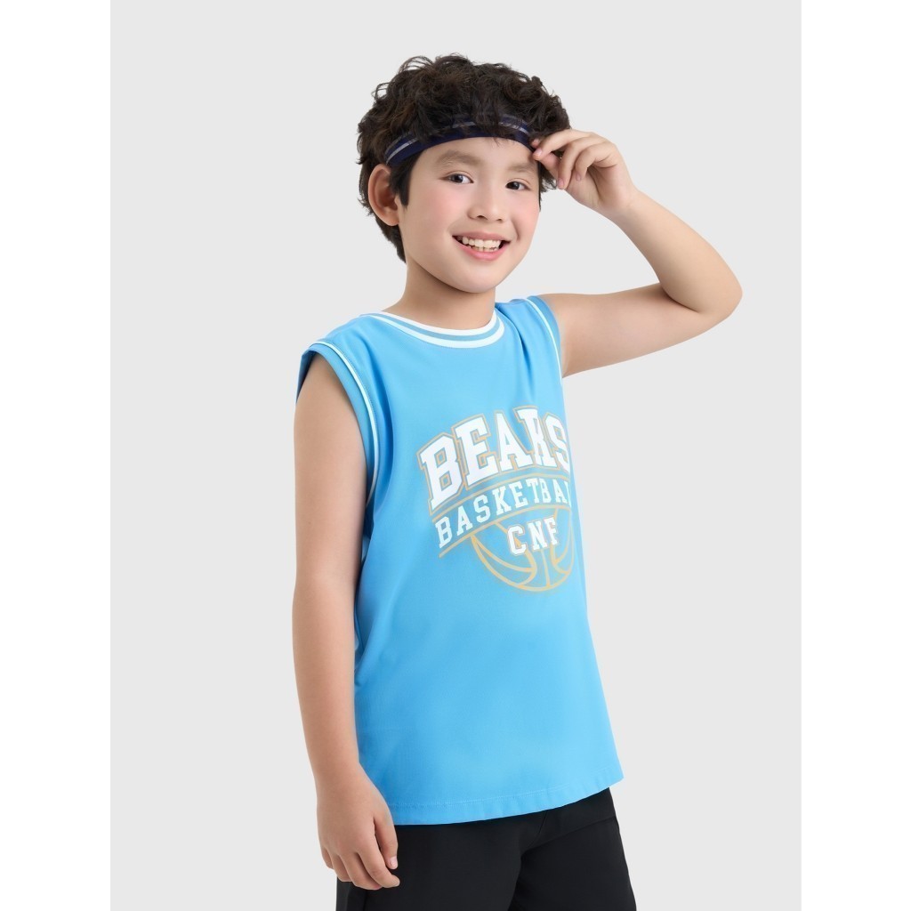 Áo ba lỗ active bé trai CANIFA có hình in 2TA25S004