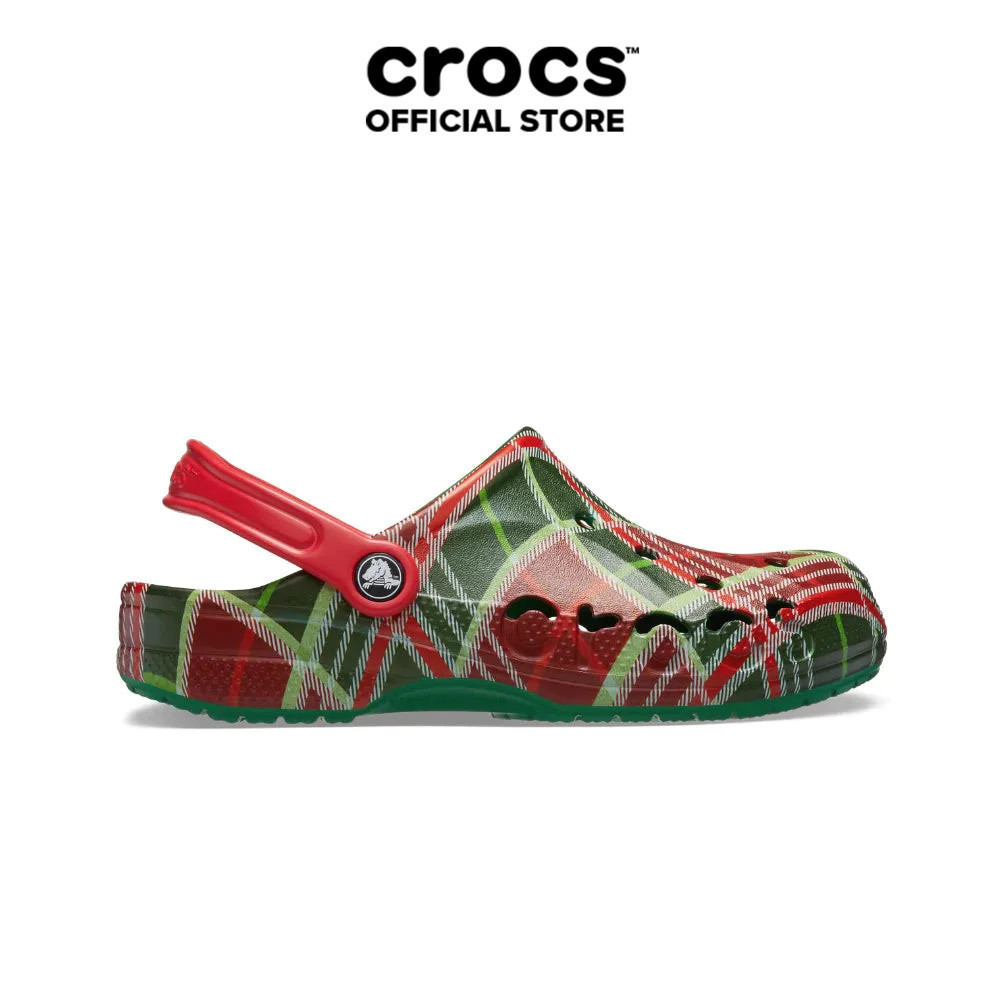 Giày Clog Unisex Crocs Baya Holiday Plaid - Kelly Green - 210752-310 ...
