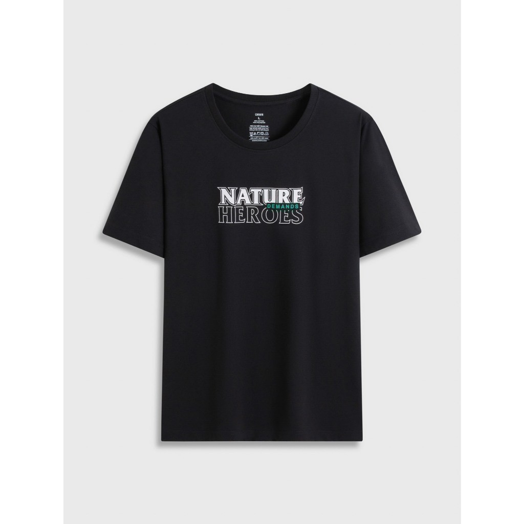 Áo phông nam form rộng cộc tay CANIFA chất cotton mềm mại có hình in 8TS25S001