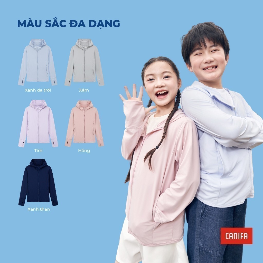 Áo khoác chống nắng trẻ em CANIFA anti UV phiên bản mới công nghệ vải mát lạnh 3OT25S001