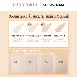 Kem Che Khuyết Điểm JUDYDOLL Liquid Concealer Che phủ tốt Che quầng thâm Không mốc Không đọng rãnh nhăn Lâu Trôi 3,2g