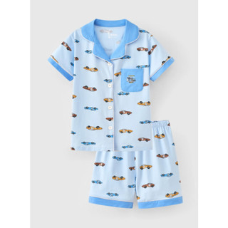 Đồ bộ pijama tay ngắn in hình siêu nhân/ô tô bé trai Rabity 962.017