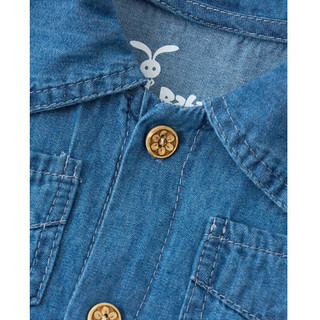 Đầm váy jeans cổ sen, cánh tiên vintage bé gái Rabity 950.077