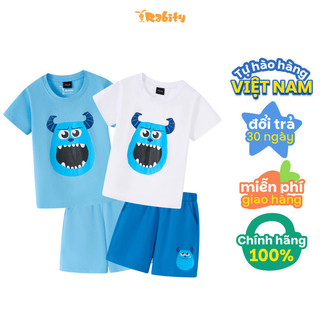 Đồ bộ thun ngắn tay Monsters bé trai Rabity 560.016