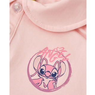 Áo thun Polo tay ngắn Stitch Disney bé gái Rabity 501.014