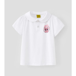 Áo thun Polo tay ngắn Stitch Disney bé gái Rabity 501.014