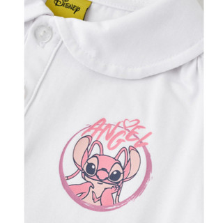 Áo thun Polo tay ngắn Stitch Disney bé gái Rabity 501.014