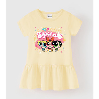 Đầm ngắn tay họa tiết Powerpuff Girl bé gái Rabity 950.901