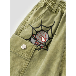 Quần short kaki lưng chun túi hộp Spider-Man Marvel bé trai Rabity 930.008
