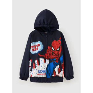 Áo khoác gió có mũ người nhện Spider-Man bé trai Rabity 522.011