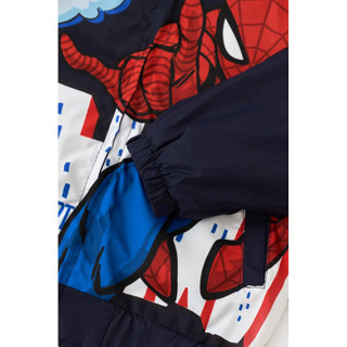 Áo khoác gió có mũ người nhện Spider-Man bé trai Rabity 522.011
