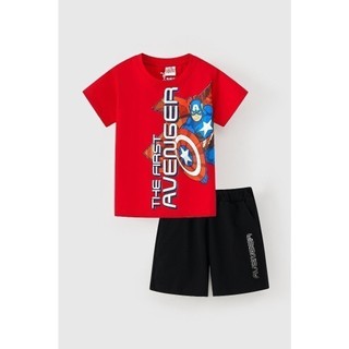 Đồ bộ thun tay ngắn người nhện Spider-Man Marvel bé trai Rabity 5596