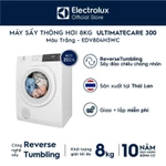 Free giao lắp - Máy sấy thông hơi 8KG Electrolux EDV804H3WC - sấy đảo chiều chống nhăn, diệt khuẩn, bền màu — ảnh 1