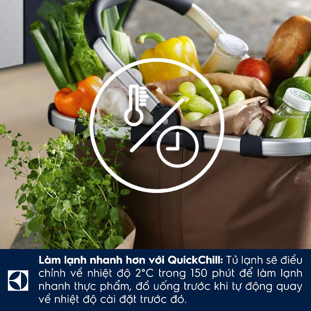 Free giao hàng - Tủ lạnh 4 cửa Electrolux 496L EQE4900A-A - sang trọng, EvenTemp tiết kiệm điện, cấp đông nhanh