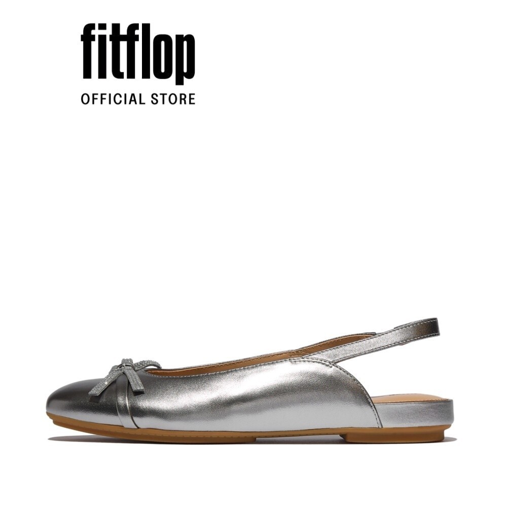 Giày Búp Bê Da Nữ FitFlop DELICATO Crystal - FON - E3N-C91