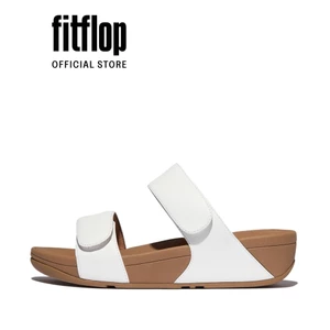 Dép Quai Ngang Nữ FitFlop LULU Adjustable Leather - White - FV6-194