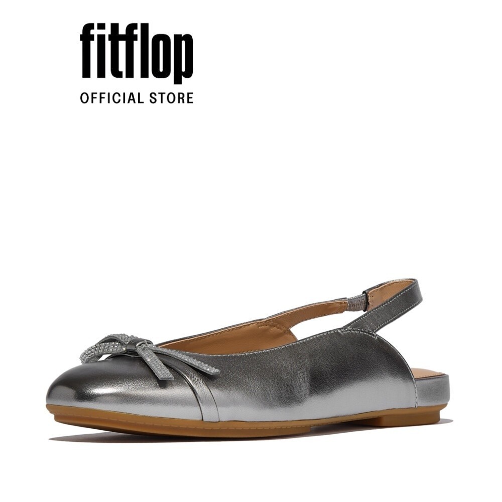 Giày Búp Bê Da Nữ FitFlop DELICATO Crystal - FON - E3N-C91