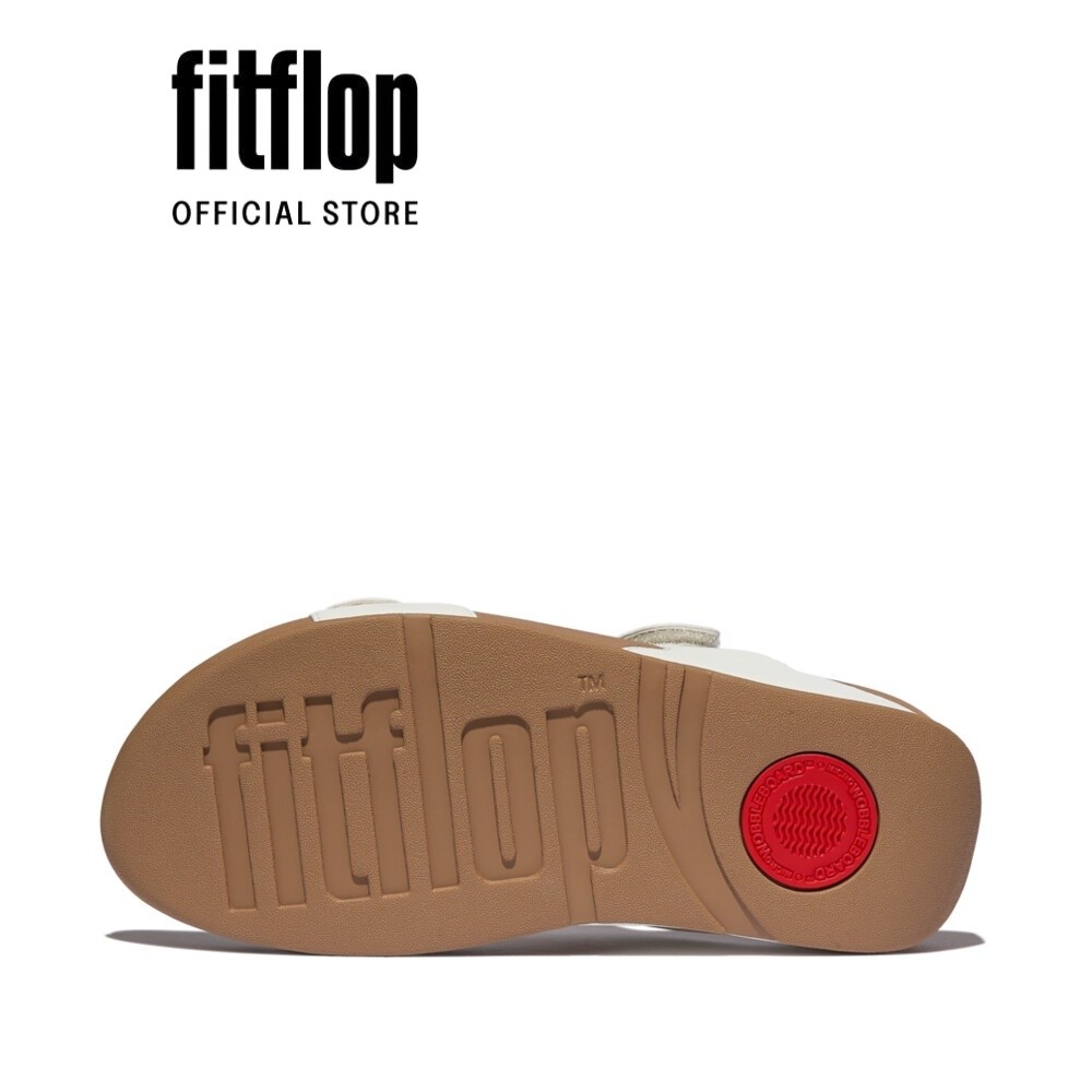 Dép Quai Ngang Nữ FitFlop LULU Adjustable Leather  - White - FV6-194