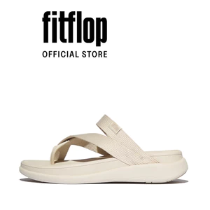 Dép Xăng Đan Nữ FitFlop F-MODE Go Đai Webbing Đế Cao Xỏ Ngón - Beige - FON - IX6-A99