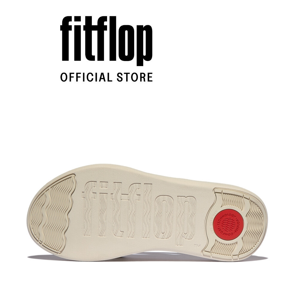 Dép Xăng Đan Nữ FitFlop F-MODE Go Đai Webbing Đế Cao Xỏ Ngón - Beige - FON - IX6-A99