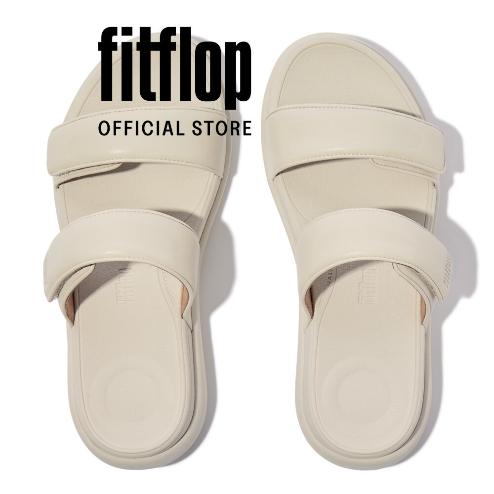 Dép Xăng Đan Nữ FitFlop F-MODE Go Có Thể Điều Chỉnh Đế Cao Hai Quai - Beige - FON - IW2-A99