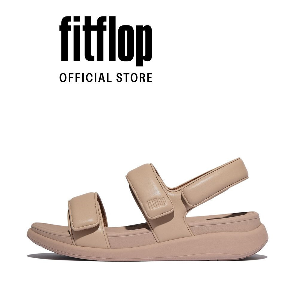 Dép Xăng Đan Nữ FitFlop F-MODE Go Có Thể Điều Chỉnh Đế Cao Quai Sau - Beige - FON - IV9-B41
