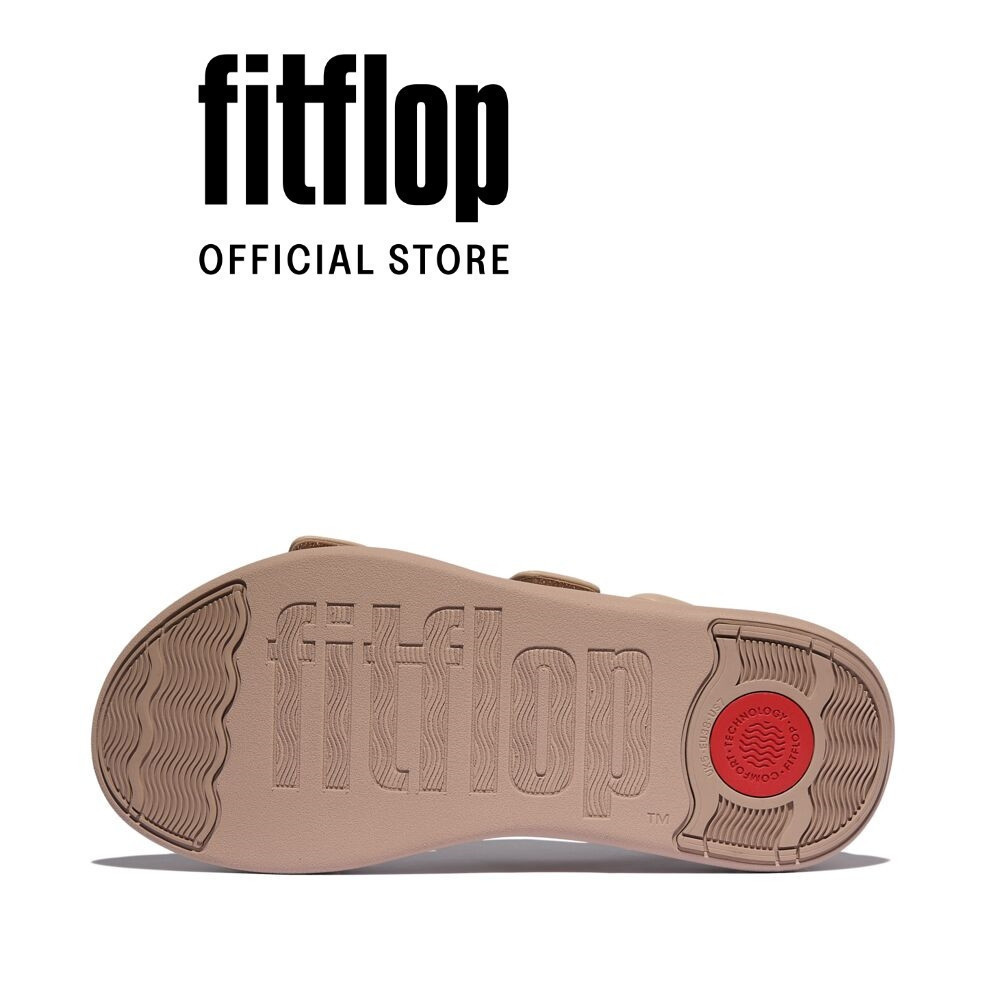 Dép Xăng Đan Nữ FitFlop F-MODE Go Có Thể Điều Chỉnh Đế Cao Quai Sau - Beige - FON - IV9-B41