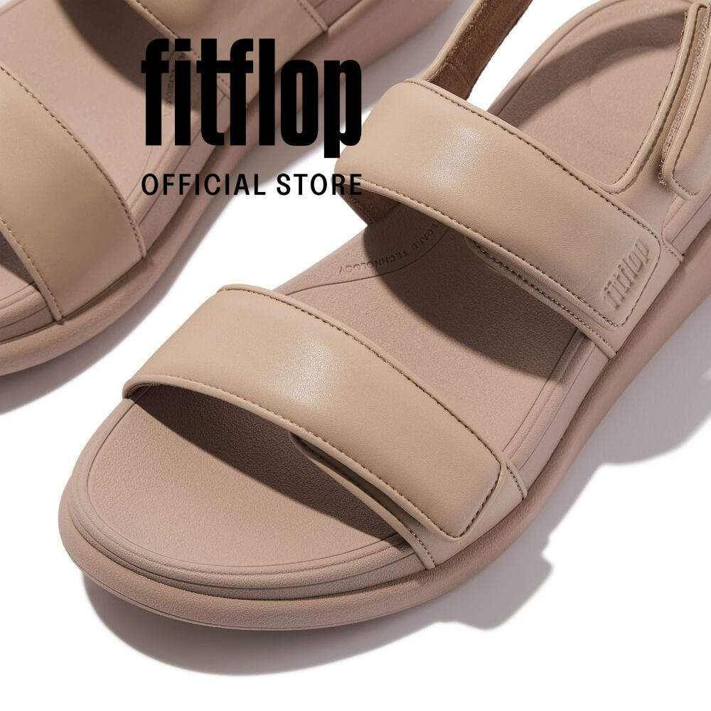 Dép Xăng Đan Nữ FitFlop F-MODE Go Có Thể Điều Chỉnh Đế Cao Quai Sau - Beige - FON - IV9-B41