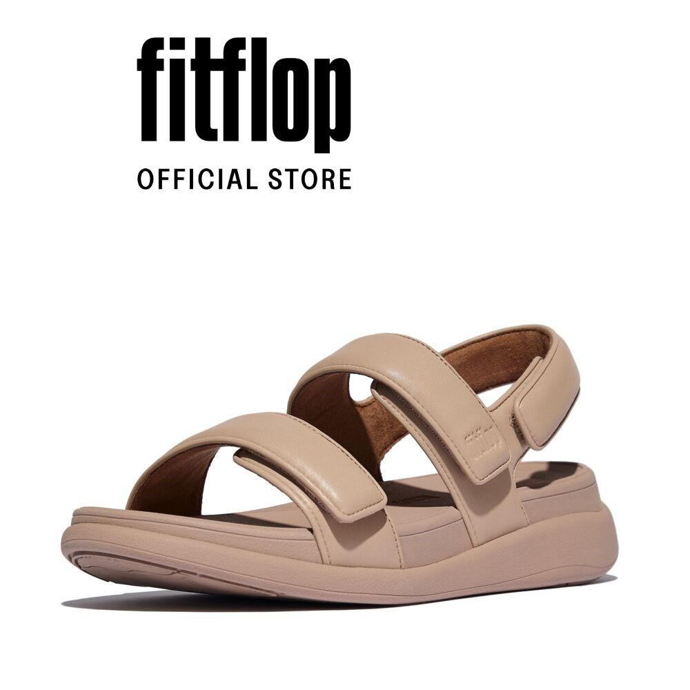 Dép Xăng Đan Nữ FitFlop F-MODE Go Có Thể Điều Chỉnh Đế Cao Quai Sau - Beige - FON - IV9-B41