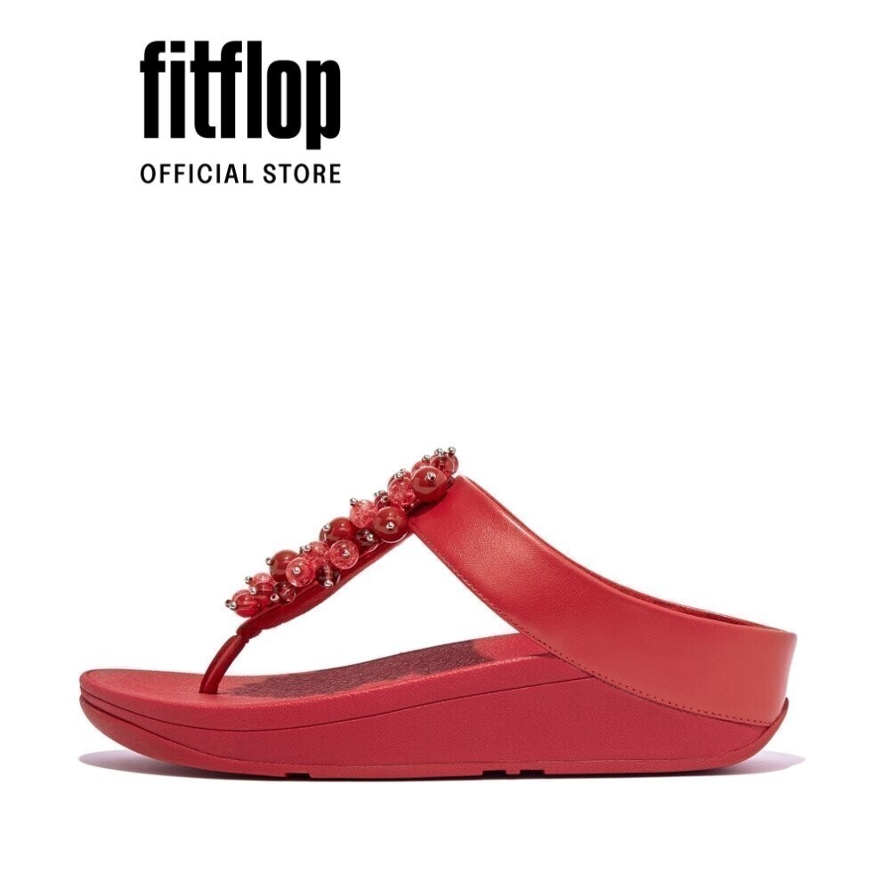Dép Xỏ Ngón Nữ FitFlop FINO - MetallRed - FL10 - HI9-A97
