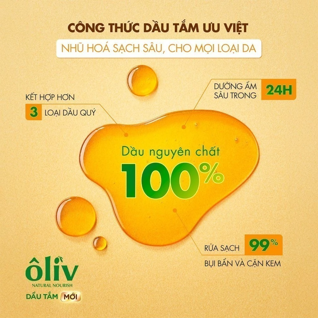 Dầu tắm ÔLIV 3X Dưỡng Sáng Da