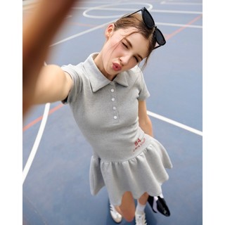 CARA Đầm ngắn nữ Rylie cổ polo dáng váy xòe năng động