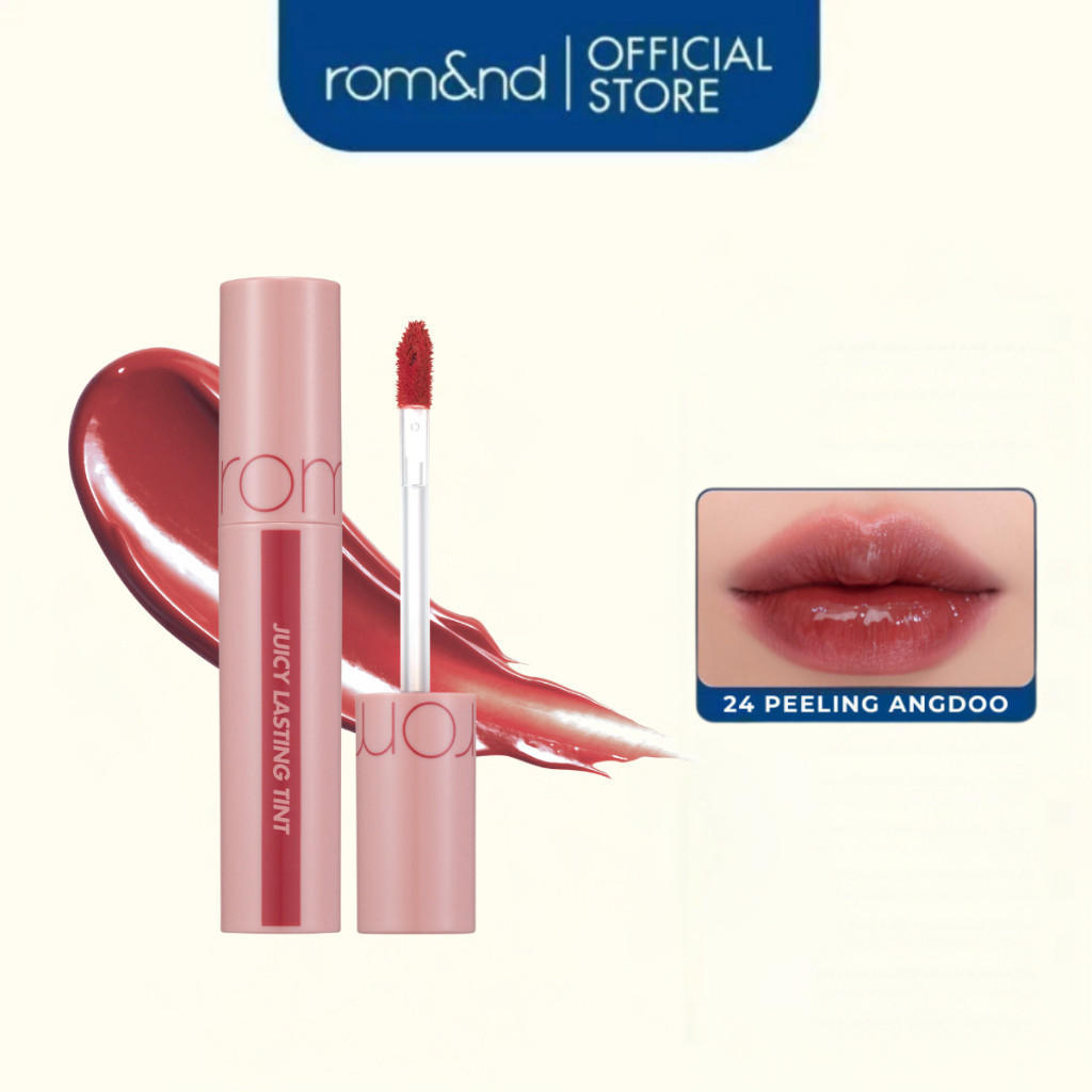 [Rom&nd] [#24 Peeling Angdoo] Son Tint lì cho môi căng mọng Hàn Quốc Romand Juicy Lasting Tint 5.5g