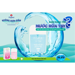 Nước rửa tay diệt khuẩn dưỡng da công nghệ Nhật Bản Fujiful 45ml - Xịt rửa tay khô, nhỏ gọn tiện lợi đem theo mọi nơi