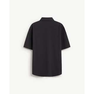 Áo Sơ Mi Nam Ngắn Tay Vải Nylon Phối Túi Form Loose - Routine 10S25SHS008