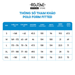 Áo Polo Nam Tay Ngắn Logo Silicon Form Fitted - Routine 10S25POL007