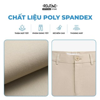 Quần Khaki Dài Nam Cotton Trơn Form Slim - Routine 10F24PCA004R1