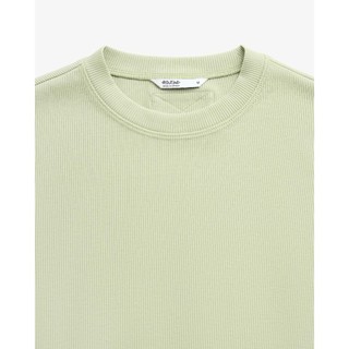 Áo Thun Gân Nữ Tay Ngắn Trơn Form Fitted Cropped - Routine 10S25TSSW005