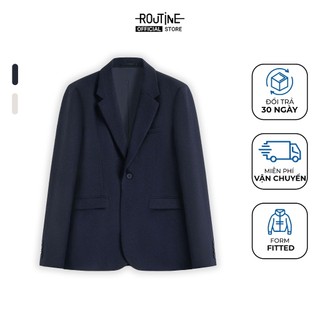 Áo Vest Blazer Vải Twill Trơn Form Fitted - Routine 10F24VES001